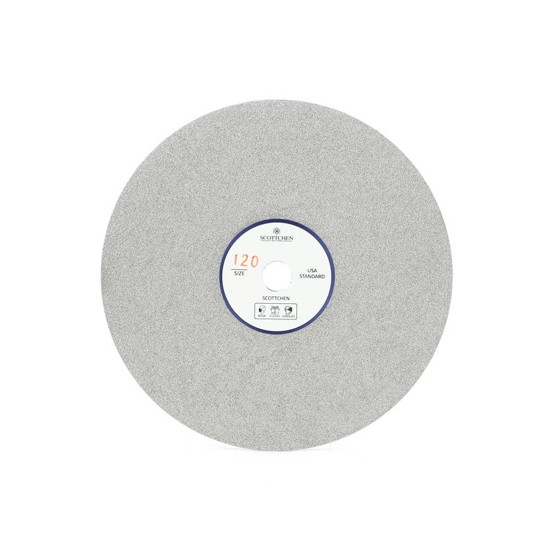 SCOTTCHEN Diamond Flat Lap Wheel 6" x 1/2" Arbor Grinding Sanding Disc Lapping Polishing Disc-120 Grit - Image 1